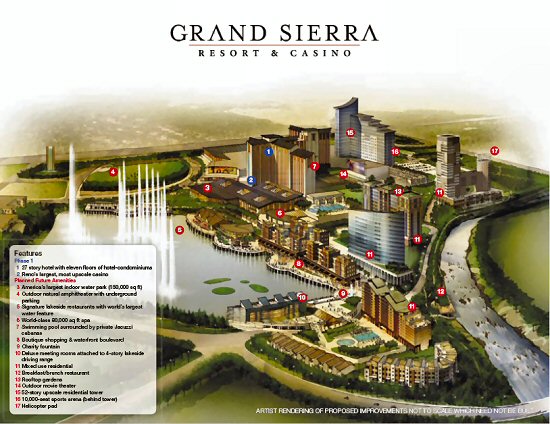 Map Of Grand Sierra Resort - Tania Florenza